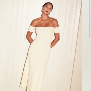 REFORMATION Ariele Ribbed Midi Dress NWT